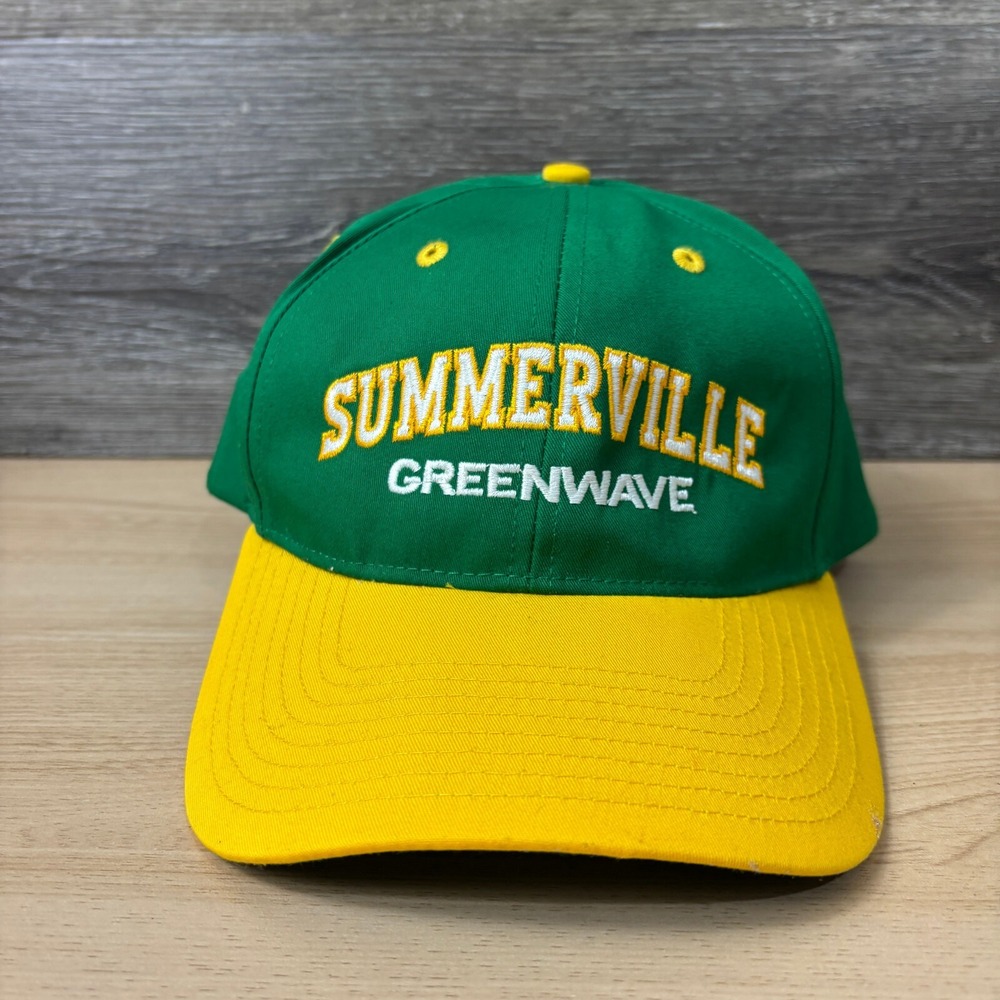 Summerville Green Wave Hat Cap Snap Back South Carolina High School